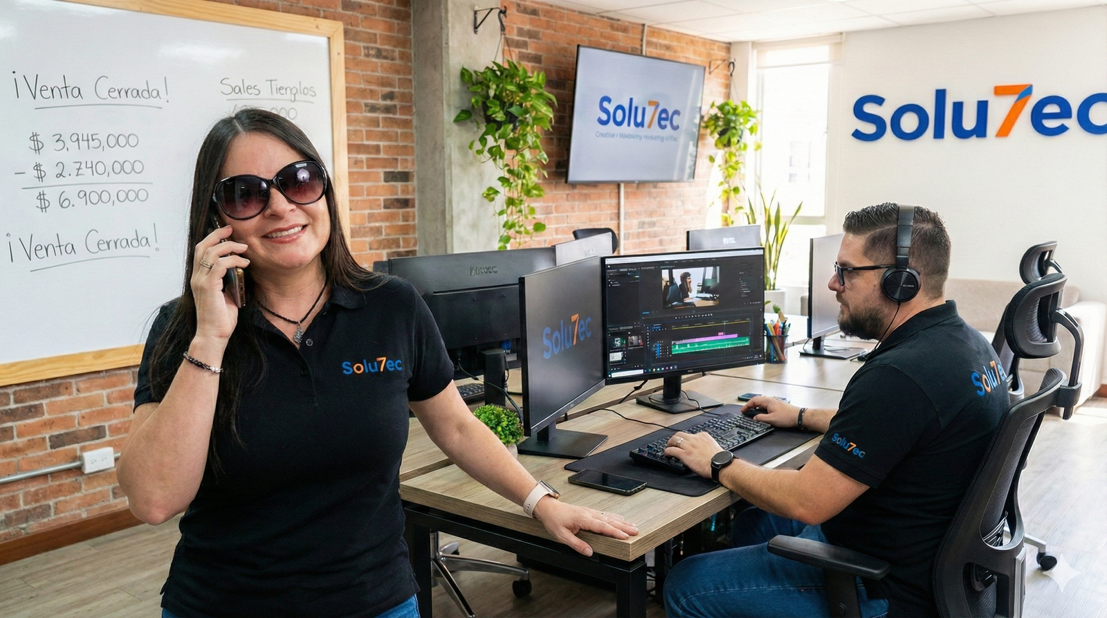 Equipo de Solu7ec trabajando